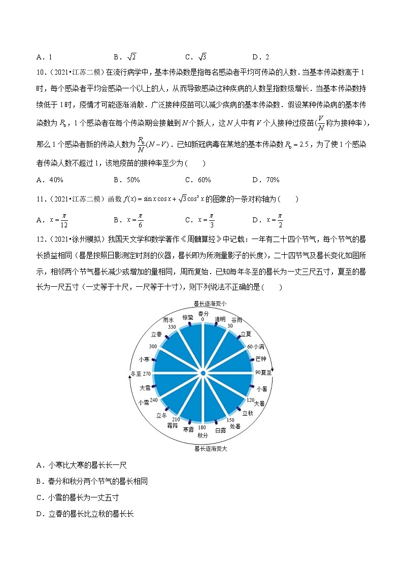 专题01 单选基础题（原卷版）第2页