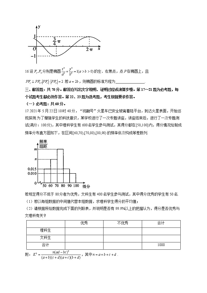 2022届高考数学二模试卷（含答案） (4)第3页
