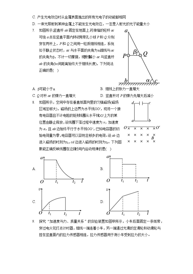 2022年内蒙古呼伦贝尔市部分校高考物理模拟试卷（含答案解析）第3页