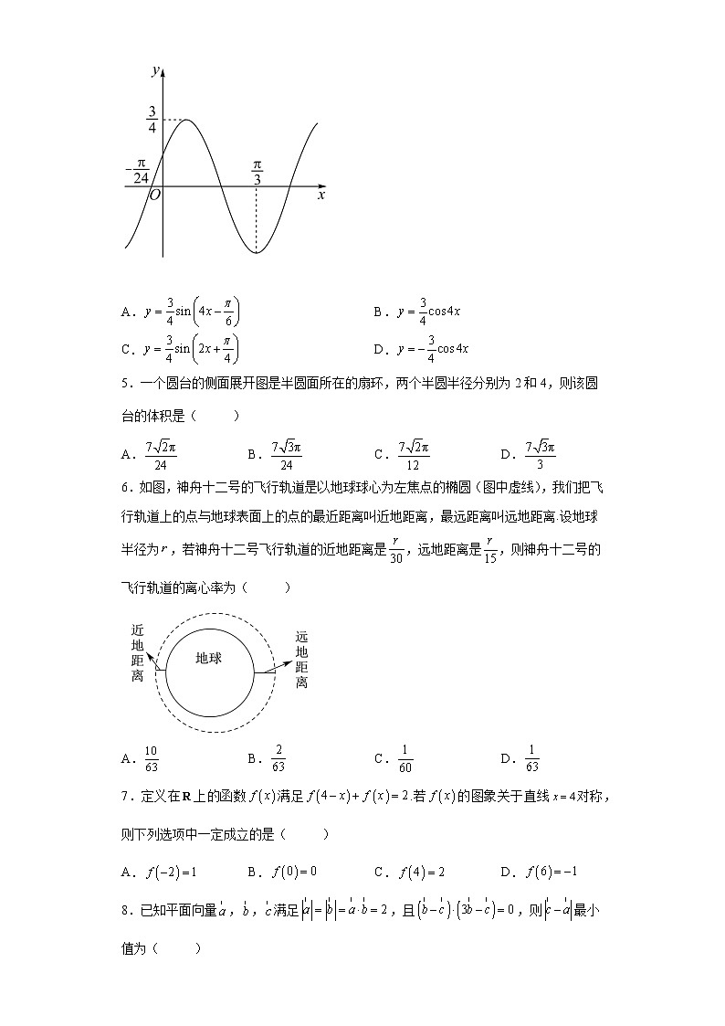 广东省惠州市第一中学等六校联盟2022届高三下学期第六次联考数学试题第2页