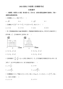河南省安阳市2021届高三下学期第三次模拟考试文科数学试题及参考答案