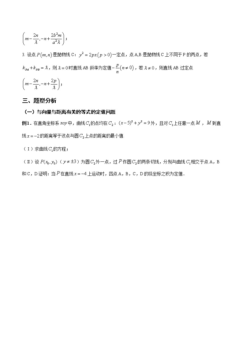 第6讲 定值问题（原卷版）第2页