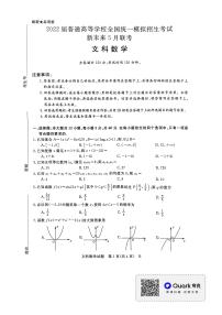 2022全国高考仿真试卷新未来5月联考文科数学试题