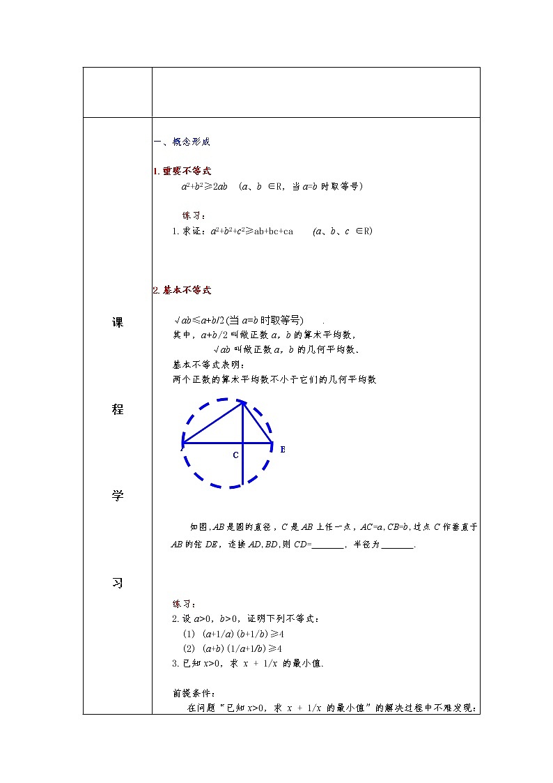 第2章+2.2基本不等式第一课时提高班课件+教案02