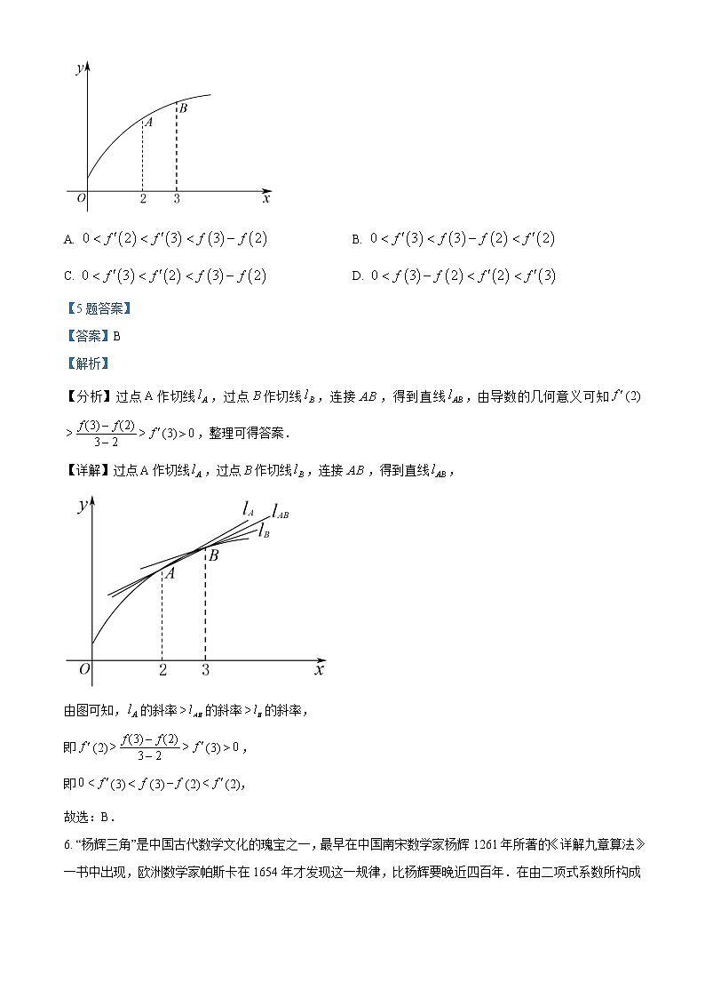2021-2022学年湖北省鄂东南省级示范高中教育教学改革联盟学校高二春季期中联考数学试卷 解析版03