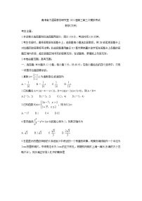2021西宁大通回族土族自治县高三下学期高考三模试题数学（文）含答案