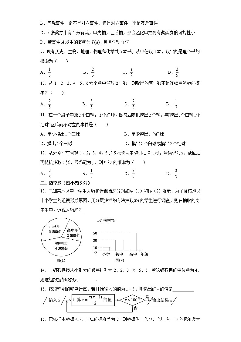 2022抚州崇仁二中高二上学期第一次月考理科数学试题含答案02