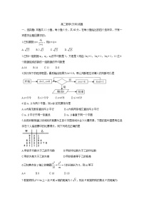 2022省绥化重点高中高二上学期返校验收考试数学（文）含答案