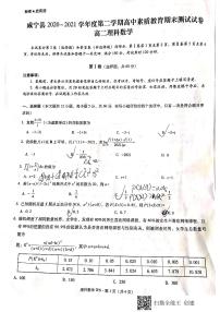 2021贵州省威宁县高二下学期期末考试数学（理科）试题扫描版含答案