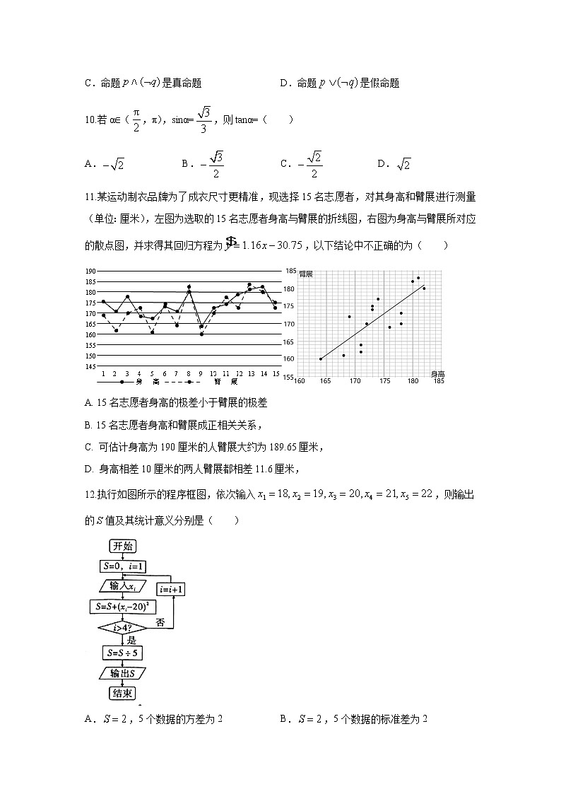 2021长春二十中高二下学期期末考试数学试题含答案第2页