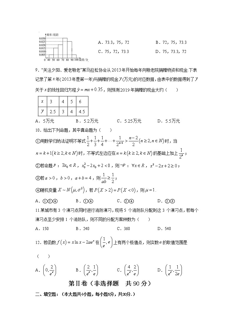 2021洮南第一高中高二下学期期末考试数学（理）试题缺答案第2页