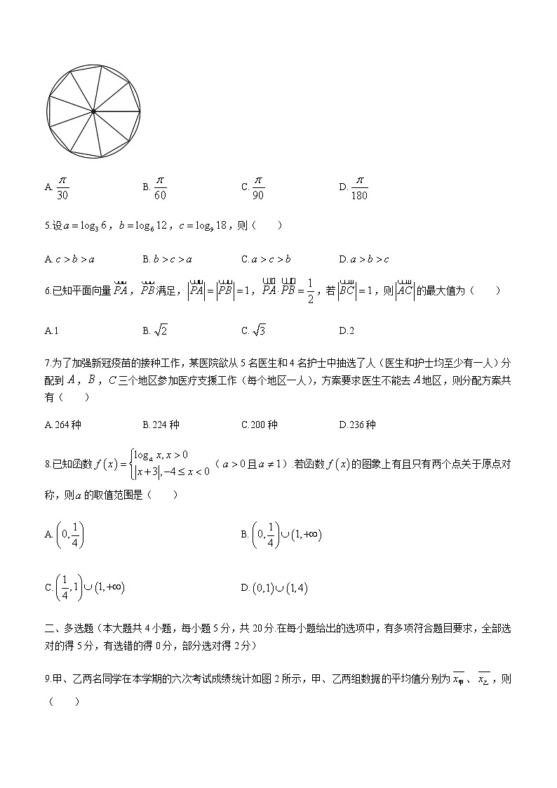 2021郴州高二下学期期末考试数学试卷含答案02