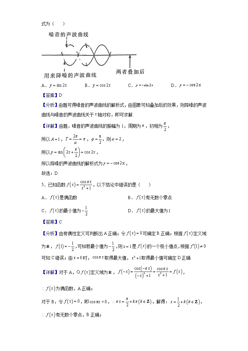 2022届福建省福建师范大学附属中学（福州市）高三5月质量检测数学试题含解析第2页