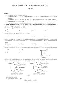 贵州省“三新”改革联盟2021-2022学年高一下学期校联考（四）数学试题