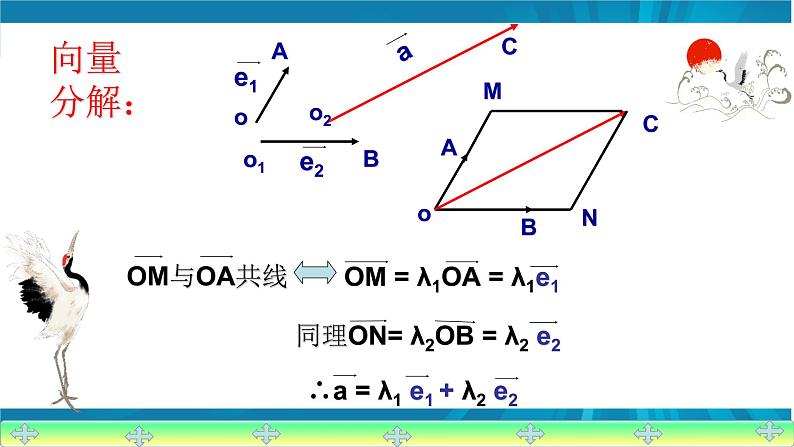 6.3.1 平面向量基本定理PPT-人教A版必修高一下学期数学同步教学05