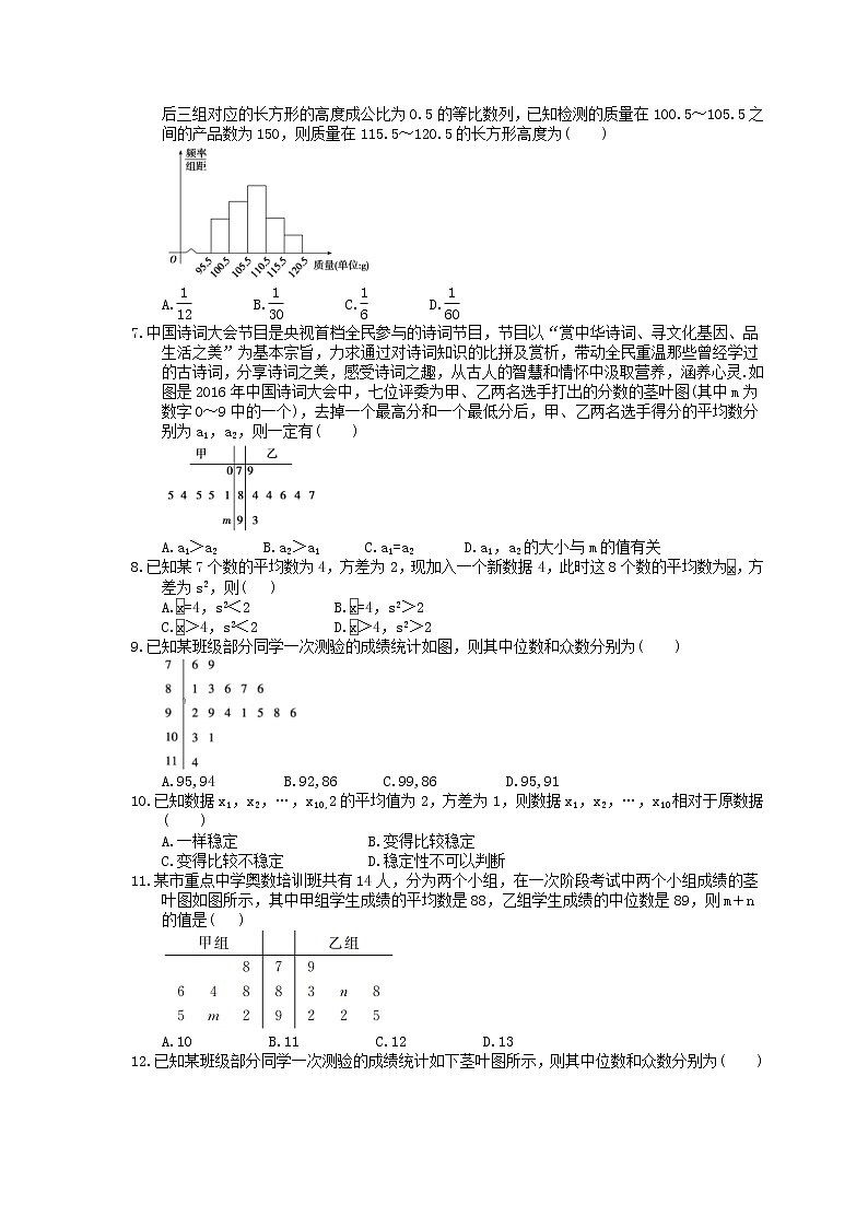 2023年高考数学(文数)一轮复习课时53《用样本估计总体》达标练习（含详解）第2页