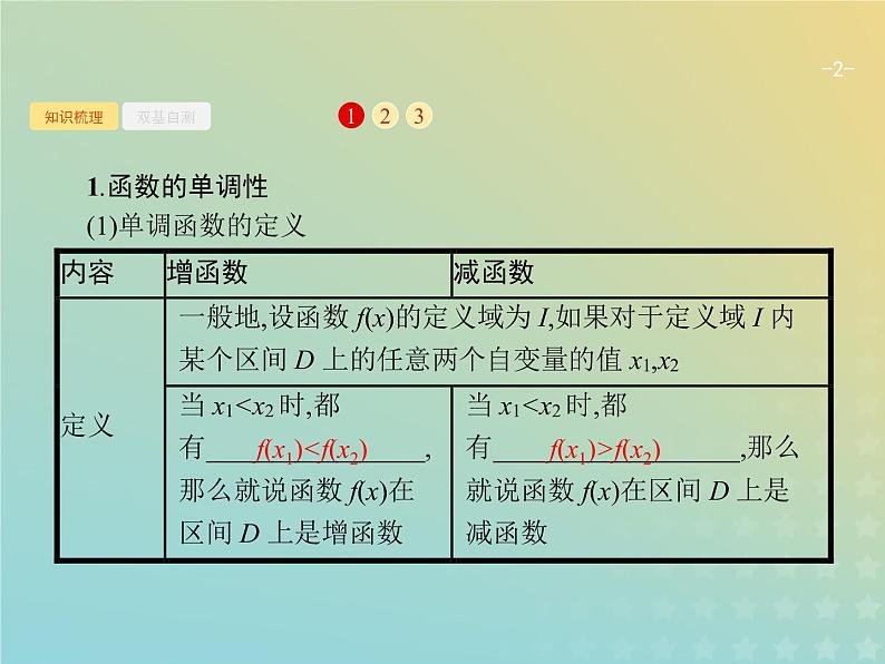 广西专用高考数学一轮复习第二章函数2函数的单调性与最值课件新人教A版理02