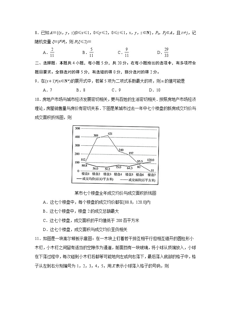 江苏省徐州市2021-2022学年高二下学期期末抽测数学试题第2页