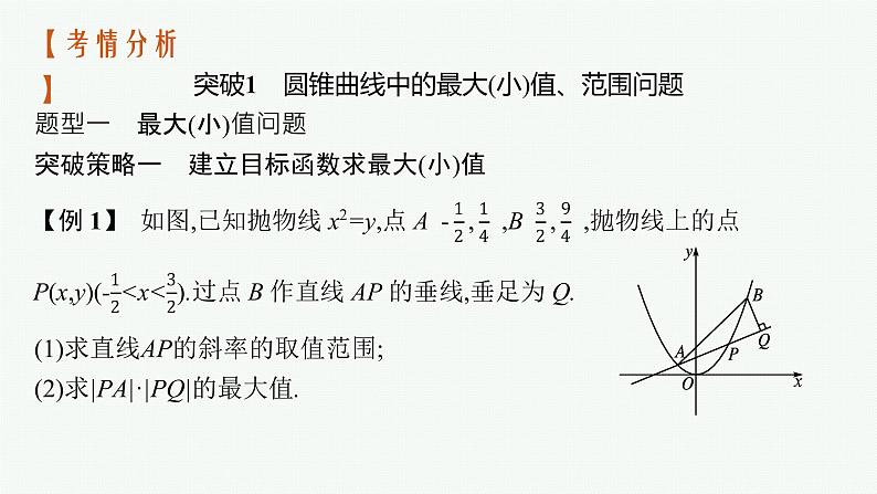 2023届高考人教B版数学一轮复习课件（适用于新高考新教材） 第八章 平面解析几何 高考大题专项（五）　圆锥曲线的综合问题02