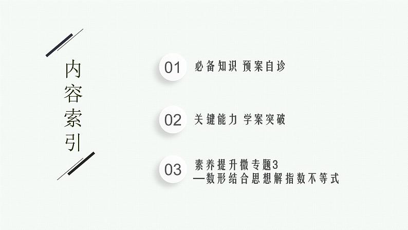 2023届高考人教B版数学一轮复习课件（适用于新高考新教材） 第二章　函数 2.5　指数与指数函数02
