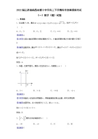 2022届江西省南昌市第十中学高三下学期高考仿真模拟考试（一）数学（理）试题含解析