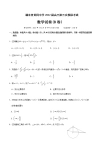 2022届湖北省黄冈中学高三第三次模拟考试数学试卷（B卷）含解析