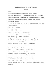 2021西宁大通回族土族自治县高三下学期高考二模试题数学（文）含答案
