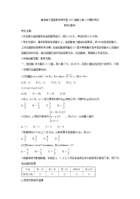 2021西宁大通回族土族自治县高三下学期高考二模试题数学（理）含答案