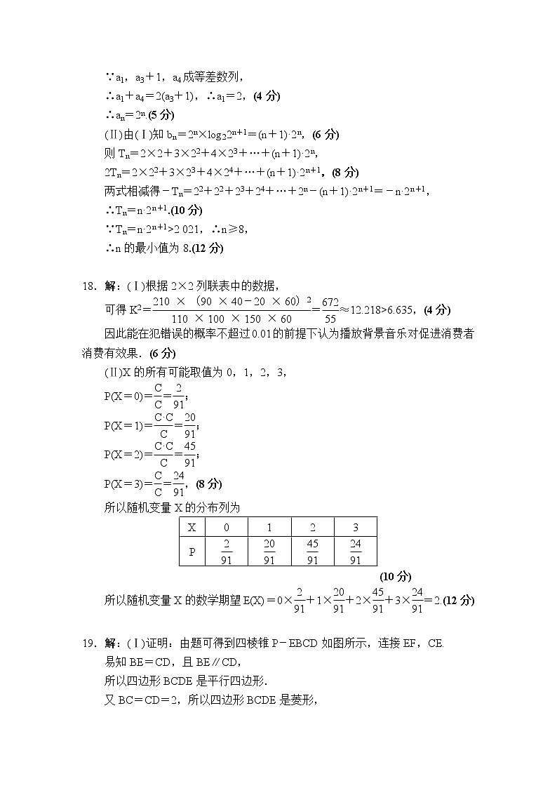 2021“超级全能生”高三全国卷地区4月联考试题（乙卷）数学（理）PDF版含解析02