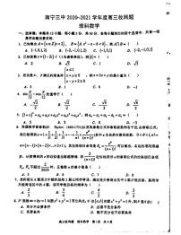 2021南宁三中高三下学期6月收网考数学理试题扫描版含答案