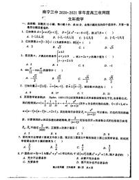 2021南宁三中高三下学期6月收网考数学文试题扫描版含答案