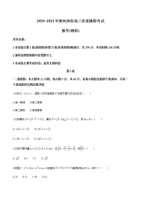 2021河南省高三下学期5月仿真模拟考试数学（理）试题含答案