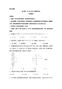 2021省佳木斯一中高三下学期第三次模拟考试文数含答案