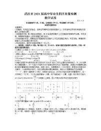 2021武汉高三下学期4月质量检测数学试题含答案