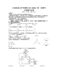 2021江西省重点中学盟校高三下学期3月第一次联考数学文试题含答案