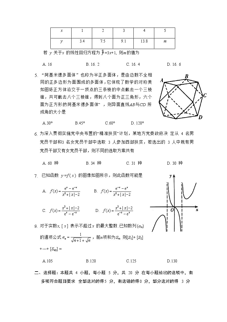 山东省新高考质量测评12月联合调研检测高三数学试题(WORD版)第2页