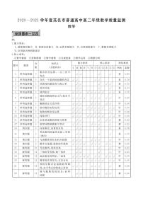 2021茂名高二下学期期末考试数学试题PDF版含答案