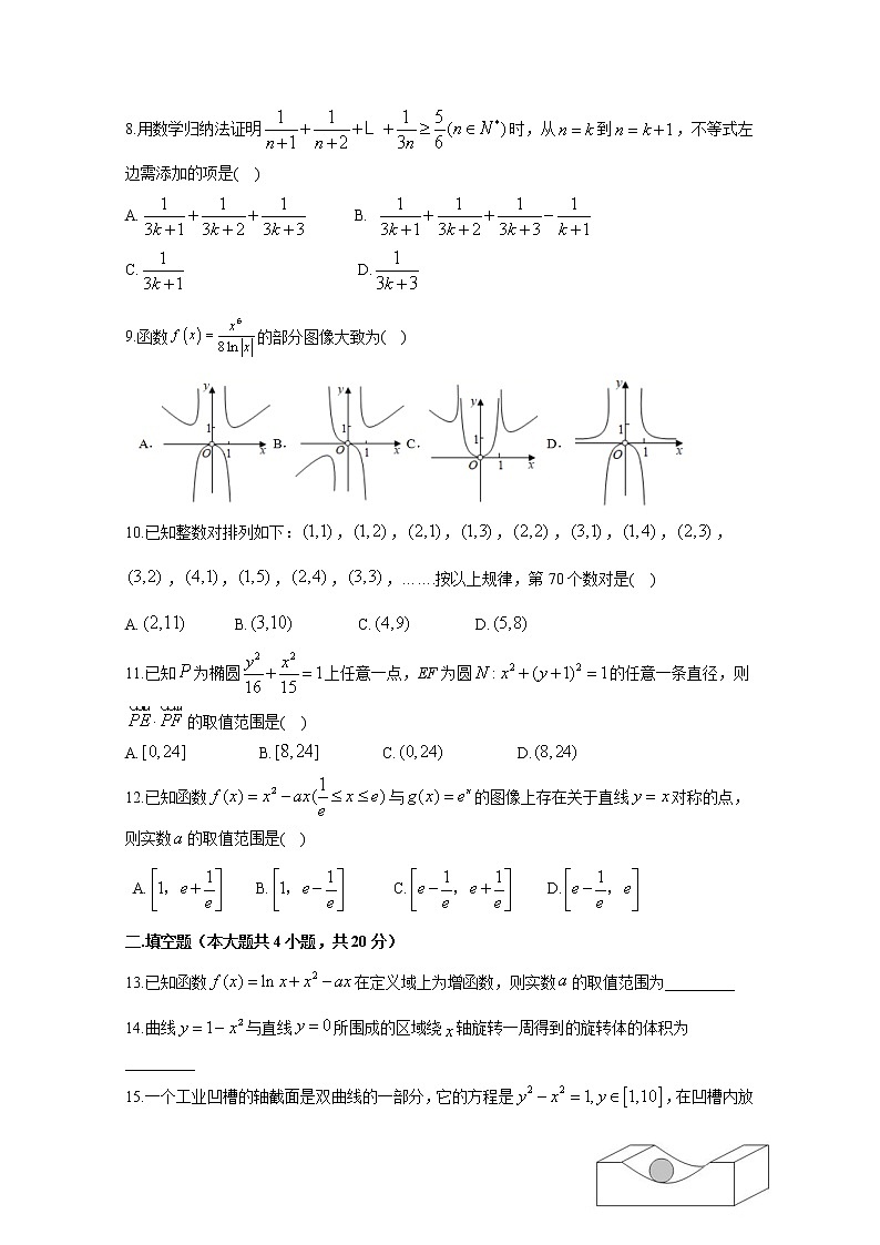 2021安徽省怀远一中高二下学期第一次月考数学（理）试卷含答案第2页