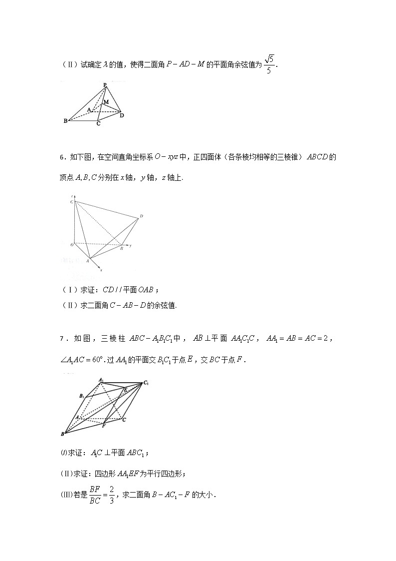 2022-2023年高考数学压轴题专项练习 专题9 如何求空间坐标系中非特殊点的坐标（试题版）第3页