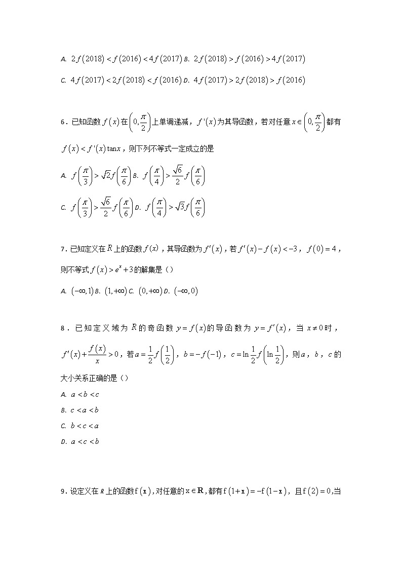 2022-2023年高考数学压轴题专项练习 专题1 构造函数的通法（试题版）第2页