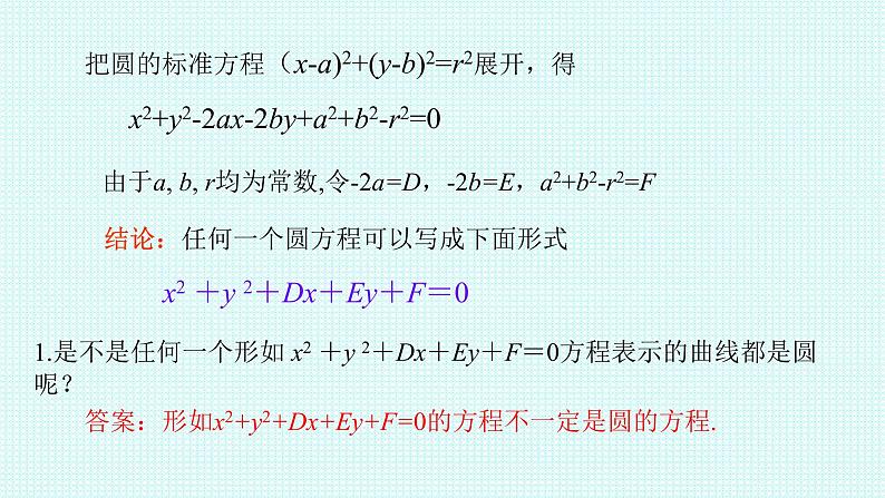 2.4.2 圆的一般方程课件-2021-2022学年高二上学期数学人教A版（2019）选择性必修第一册03