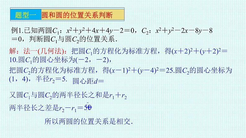 2.5.2 圆与圆的位置关系课件-2022-2023学年高二上学期数学人教A版（2019）选择性必修第一册07