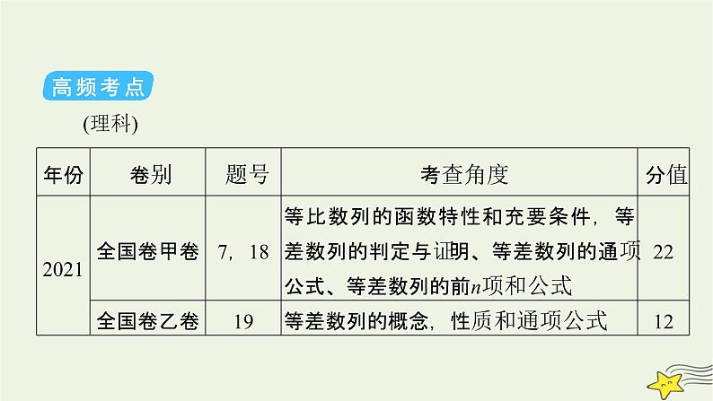 2022版高考数学二轮复习 第2篇 专题2 数列 第1讲 数列、等差数列与等比数列课件第6页