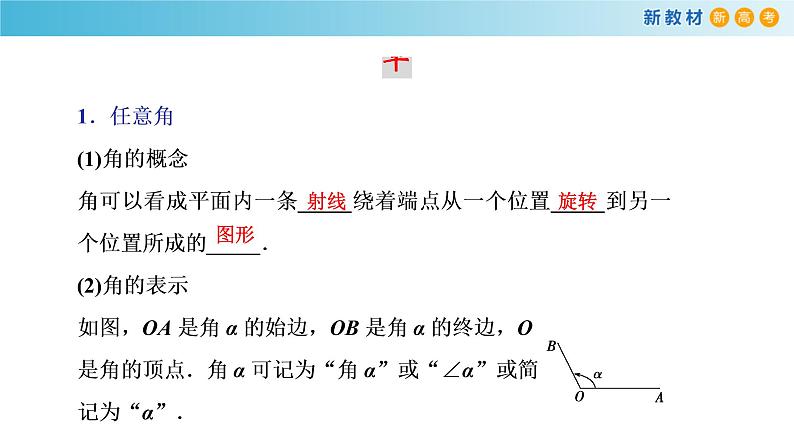 人教A版高中数学必修 第一册（2019版）《5.1 任意角和弧度制》优质课件105