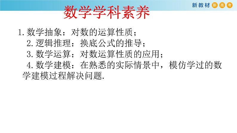 人教A版高中数学必修 第一册（2019版）《4.3 对数》课件第3页