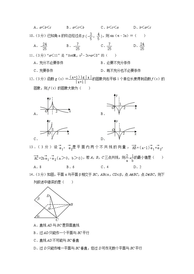 2021-2022学年浙江省温州市新力量联盟高二（下）期末数学试卷02