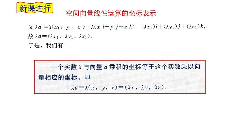 2021-2022学年高二下学期数学湘教版（2019）选择性必修第二册2.3.2空间向量运算的坐标表示课件第7页