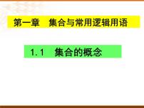 高中数学人教A版 (2019)必修 第一册1.1 集合的概念教课内容ppt课件