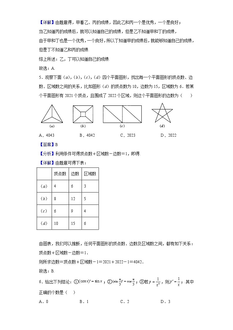 2021-2022学年内蒙古赤峰市元宝山区第一中学高二下学期4月月考数学试题含解析第2页