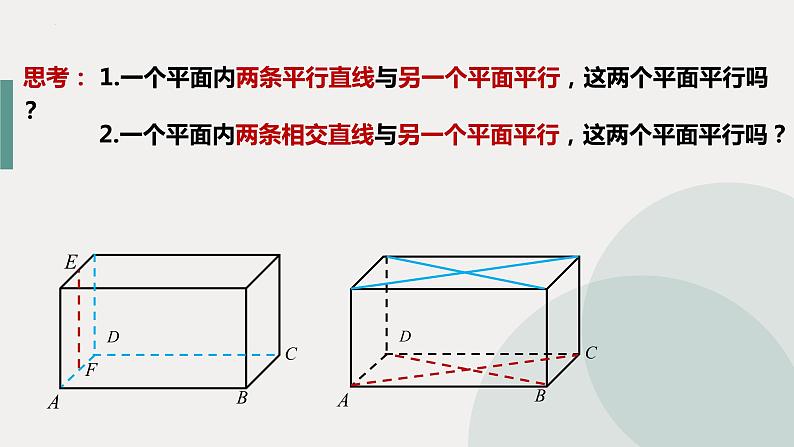 2021-2022学年高一下学期数学人教A版（2019）必修第二册8.5.3平面与平面平行课件第7页